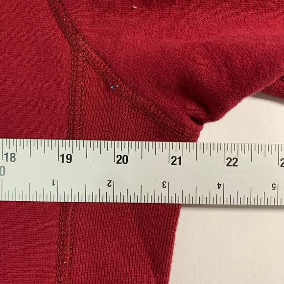 Proper M Unisex Red Pull Over Crew Neck Sweatshirt White Spell Out - Picture 6 of 9